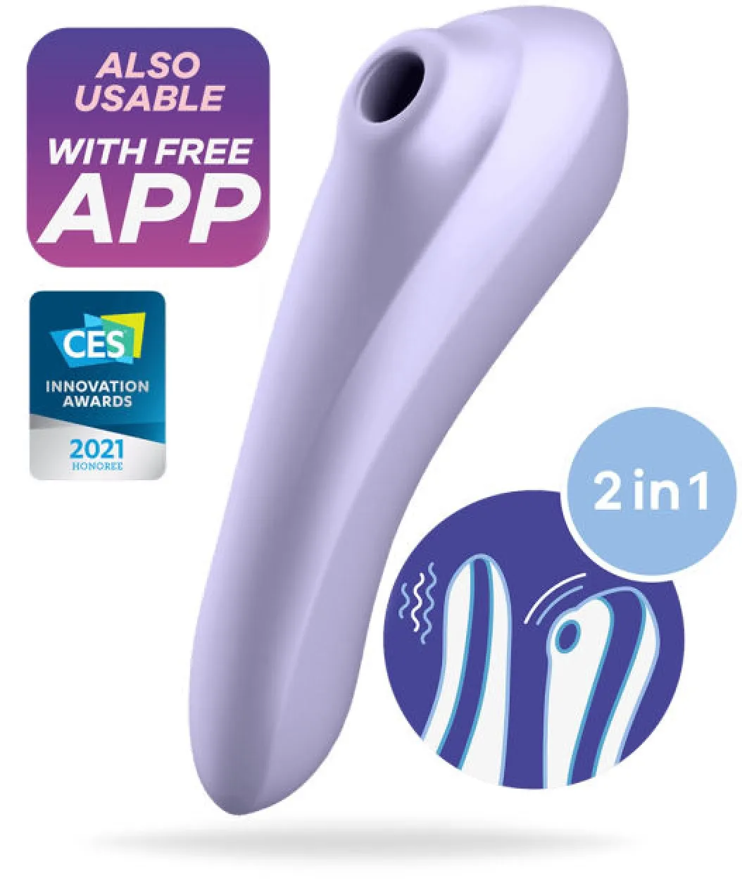 Satisfyer Dual Pleasure (Färg: Ljuslila)