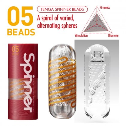 Tenga Spinner Shell Beads