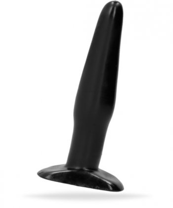 Liten analplugg med en klassisk form tillverkad av högkvalitativ PVC. Enkel att använda. Gradvist ökande form. Bred bas.