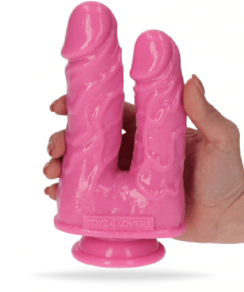 Caino and Abele Double Dildo - Pink