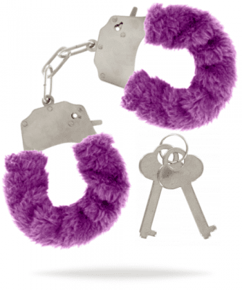 Furry Fun Cuffs Purple lila handklovar