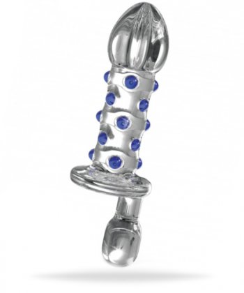 Analplugg tillverkad av temperaturkänsligt glas. Elegant handgjord med ett öga för detaljer. Snygg och unik design.