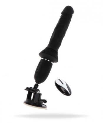 Magnum Opus Thruster Pro - Svart hel automatisk Dildo med fjärrkontroll