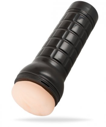 Realistisk lösvagina tillverkad av stretchig TPE. Kommer i ett hårt skal. Texturerad insida. Enkel att använda. Flexibel.