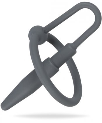 Dilator med en glans ring. Dämpar ejakulation för orgasm kontroll. Tillverkad av högkvalitativ silikon. Handsfree användning.