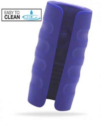 Uppladdningsbar masturbator tillverkad av silikon. 6 vibrationer. 3 pulsfunktioner. Värmande effekt. Helt vattentät. Enkel.