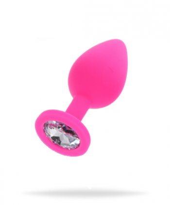 Diamond Booty Jewel Medium Pink - Rosa Analplugg med Diamant detalj medium