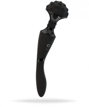 Uppladdningsbar wand, två motorer med 10 vibrationer var. Helt vattentät, silikon, kraftfull, 24 tryckpunkter, lyxig design.