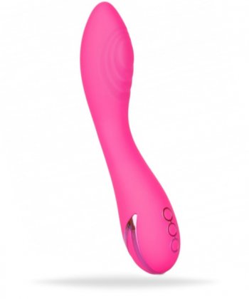 Uppladdningsbar vibrator tillverkad av supermjuk silikon. 10 vibrationer och 3 hastigheter. Stark motor. Helt vattentät.