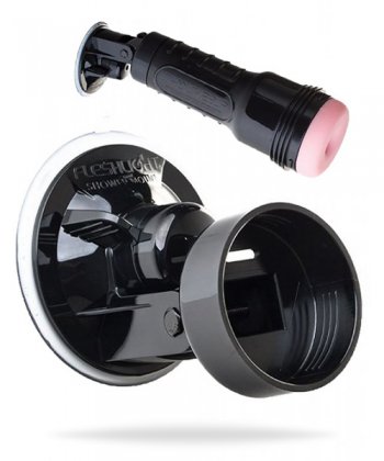 Svart Sugkopp För Fleshlight i ABS - Tillbehör för masturbator