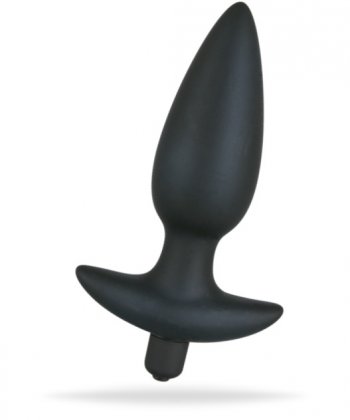 Svart analplugg med 5 olika funktioner och tillverkad av supermjuk silikon. Batteridriven och en klassisk form.