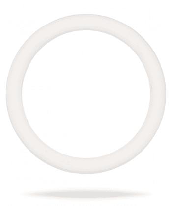 White Large Rubber Ring stor penisring