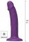 Purple Harness Dong Vibrating Silicone 19.5 cm