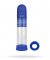 Admiral Rechargeable Pump Kit - blå och transparant elektrisk penis pump och tillhörande blå penisring
