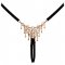 Seductive Crotchless Rhinestone String