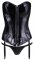 Vinyl Overbust Corset With Suspender