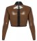 Sheer Latex O-Ring High Neck Crop Top