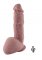 HiSmith KlicLok Dildo 21 cm - sidan med fäste