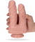 Caino and Abele Double Dildo - Beige