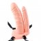 6" Double Penetrator Vibrating Hollow Strap-On Skin