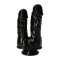 Caino and Abele Double Dildo - Black