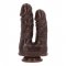 Caino and Abele Double Dildo - Brown