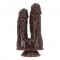 Caino and Abele Double Dildo - Brown
