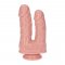 Caino and Abele Double Dildo - Beige
