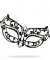 Metal Mask Open Black