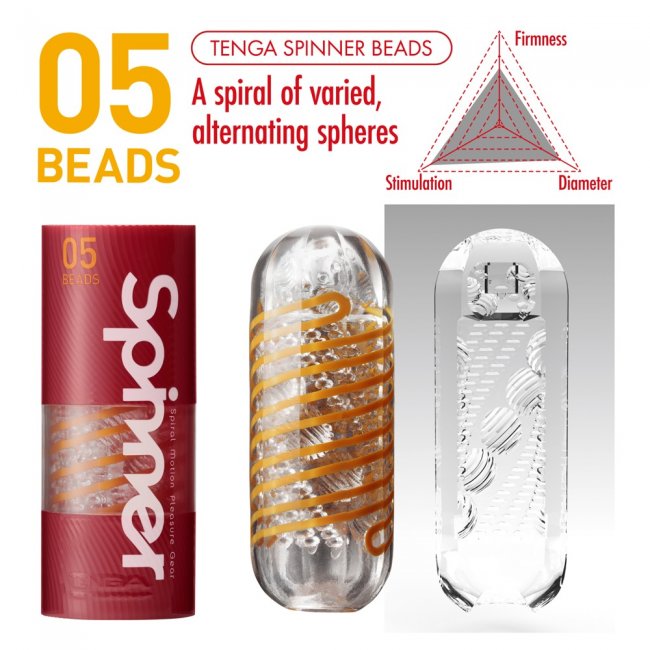 Tenga Spinner Shell Beads