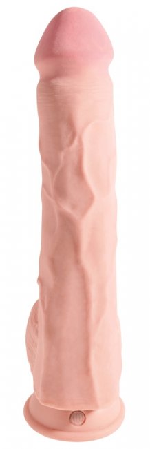12“ Triple Density Cock with Balls - ovansidan av dildon
