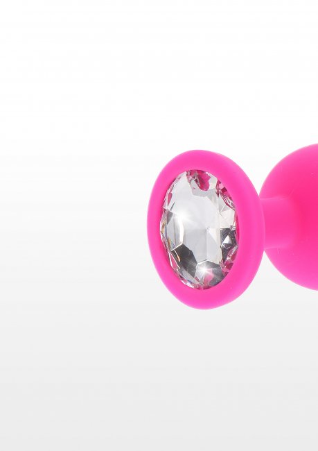 Diamond Booty Jewel Medium Pink - Diamant detalj