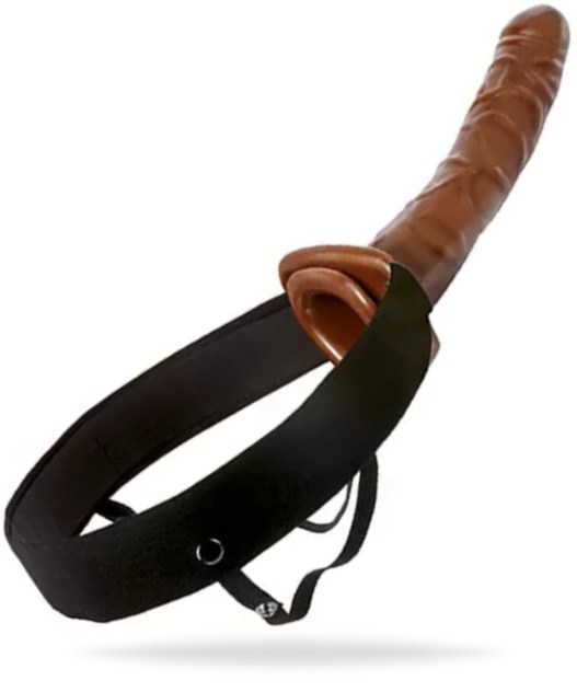 10' Chocolate Dream Hollow Strap-on