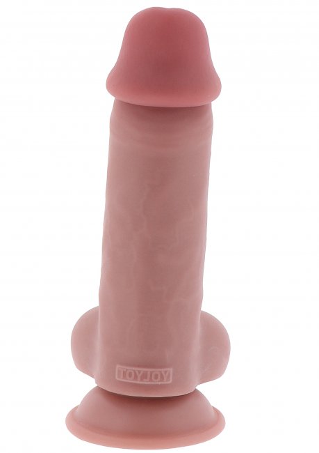 Deluxe Dual Density Thick Dildo TPE 17 cm