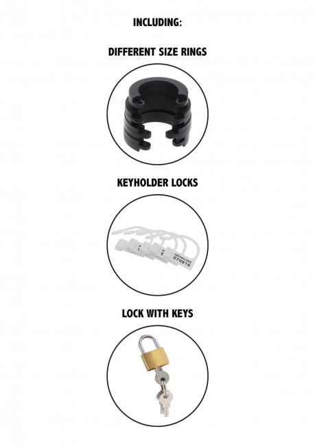 Chastity Cock Cage Silicone Large