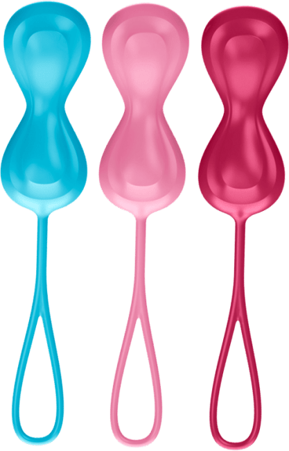 Satisfyer Power Balls - Set med 3 kegelkulor för knipövningar