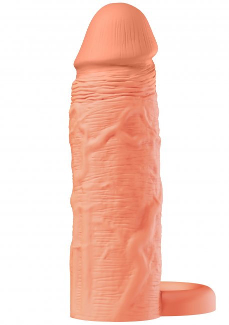 Penis Sleeve Liquid Silicone Ring 15 cm Beige