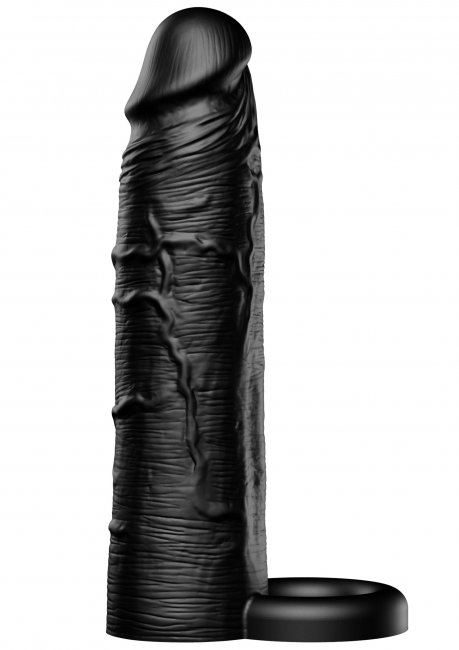 Penis Sleeve Liquid Silicone Ring 18 cm Black