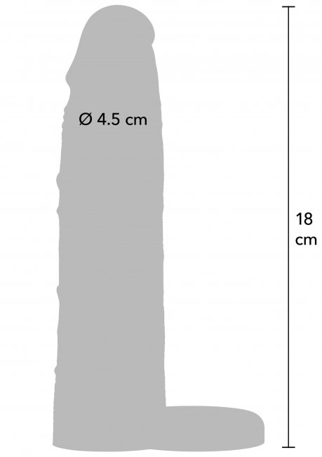 Penis Sleeve Liquid Silicone Ring 18 cm Beige