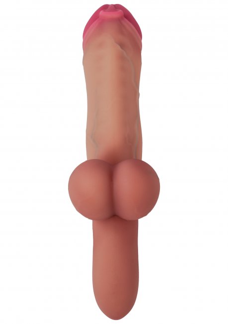 Pierced Punisher Vibrating Dildo Liquid Silicone