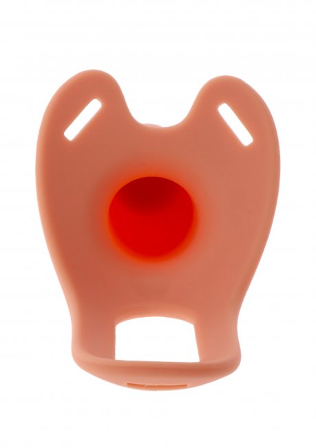 Hollow Penis Strapon Silicone 20 cm Beige