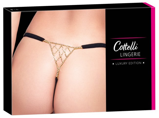 Luxurios Rhinestone Thong