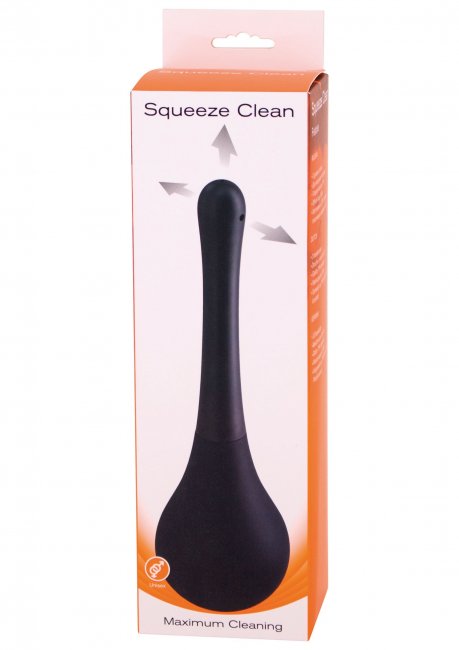 Squeeze Clean Anal Douche Black