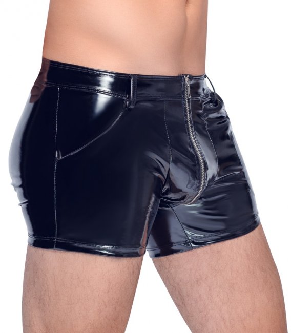 Vinyl Zipper Short