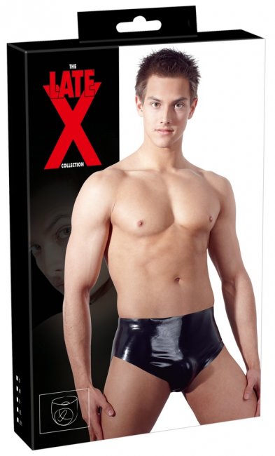 Latex Briefs med Analplugg