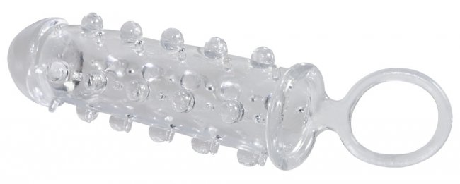 Crystal Skin Penis Sleeve With Support Ring
