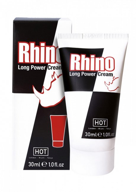 Rhino Long Power Cream 30 ml - Fördröjande och bedövande peniskräm för män