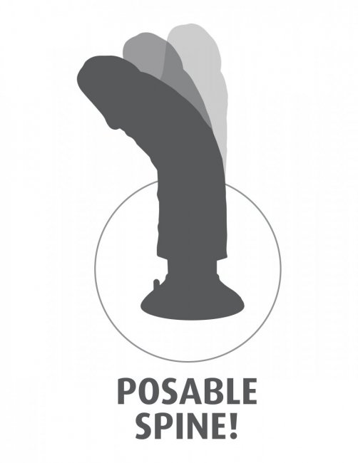 Vibrating Cook 8 Inch - Vibrerande realistisk dildo