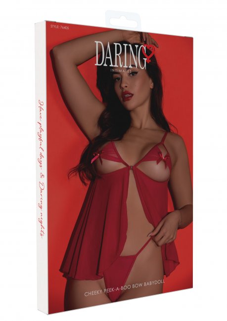 Cheeky Peek-a-Boo Bow Babydoll