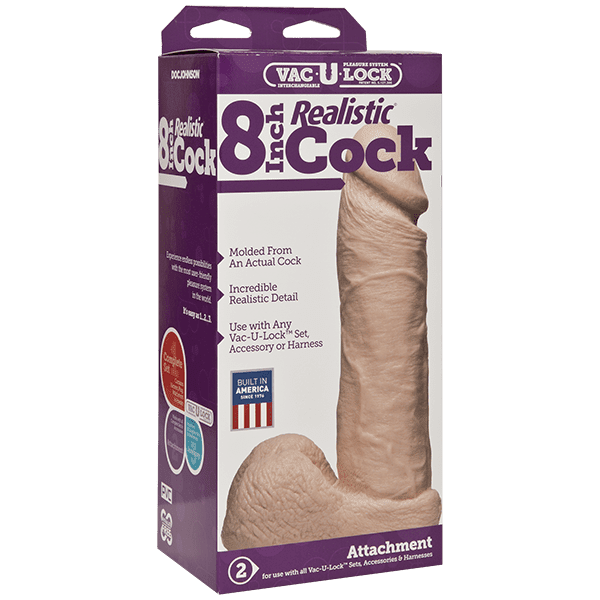 8 Inch Realistic Cock - Realistisk stor grov dildo